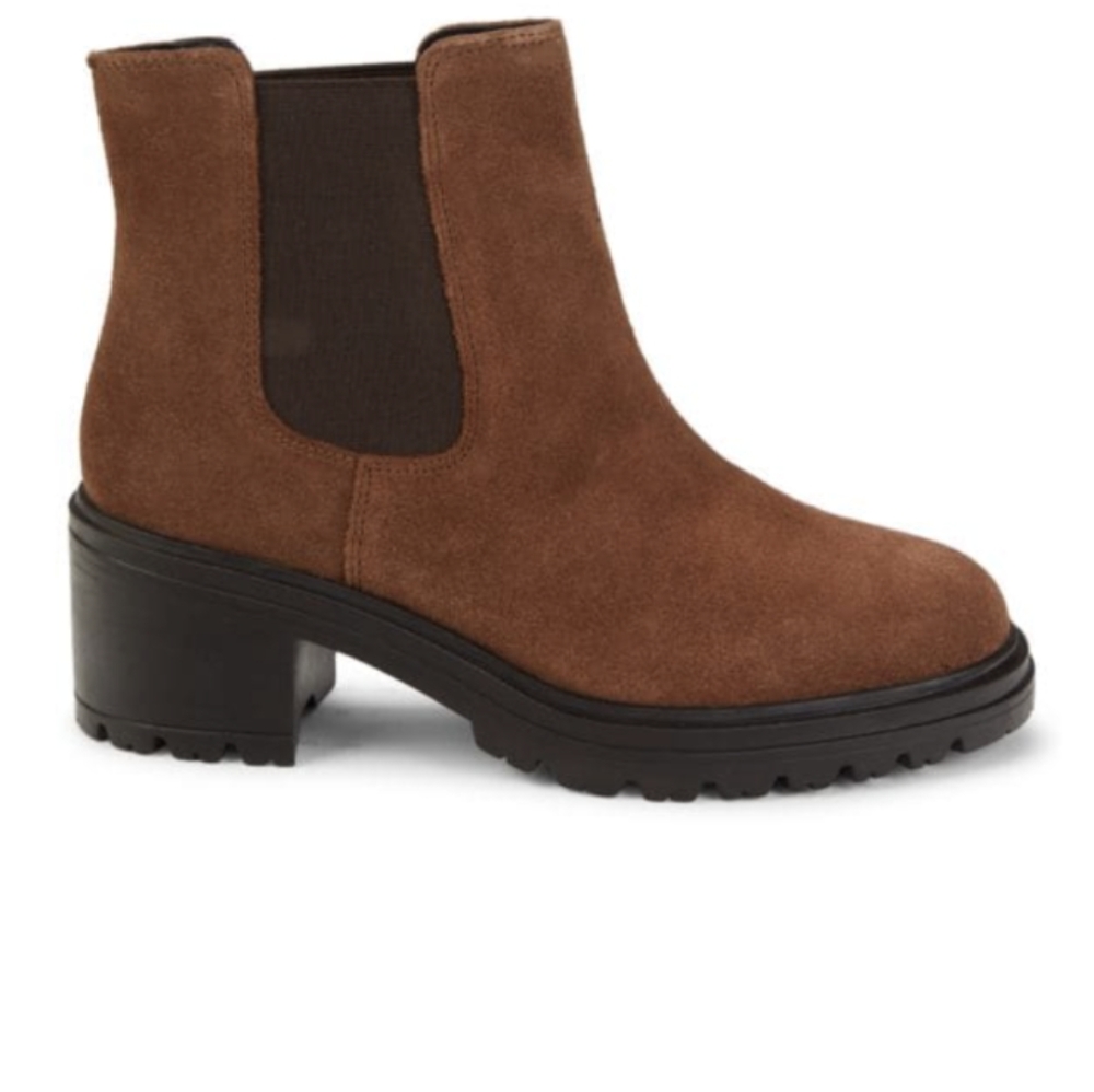 Geox Suede Heel Chelsea boots